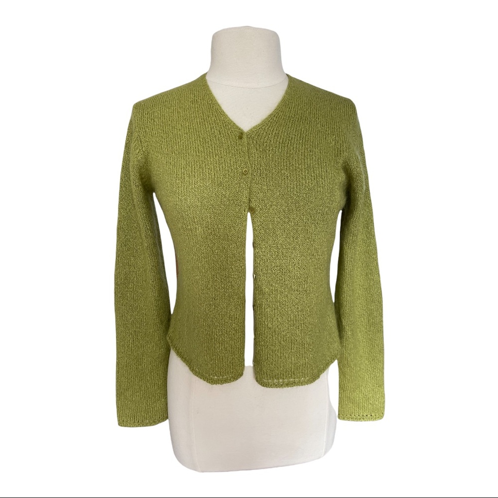 Eileen Fisher Button up silk blend Sweater Size Small